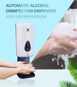 Original Factory Ce Certificatem 1000ml Disinfection Spray Automatic Soap Dispenser with Table Base