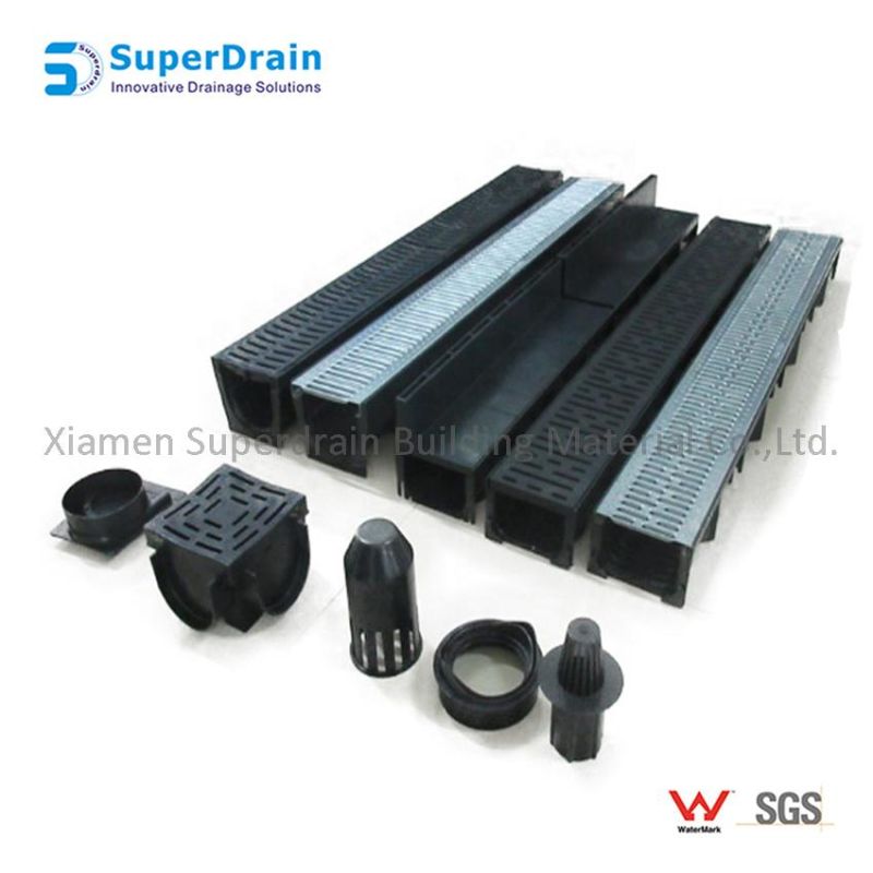 Sdrain PVC Floor Drain System Road Drainage Pipe Grate