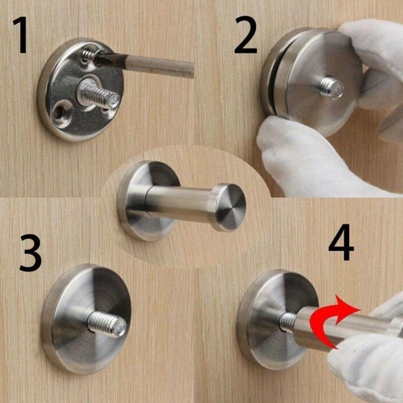 Factory Stainless Steel Wall Mounted Coat Hook Hangers