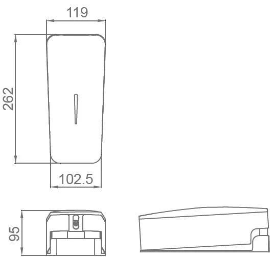 304 Stainless Steel Wall Mounted Foam Soap Dispenser for Hotel and Commercial Bathroom Accessories