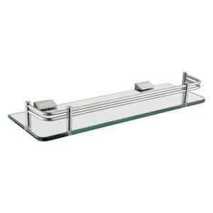 Luolin -Saver in Future- Bathroom Glass Shelf Glass Rack, Corner Rack Rectangle Shower Shelf, Shower Caddy Bath Tray Glass Bath, 27140-15