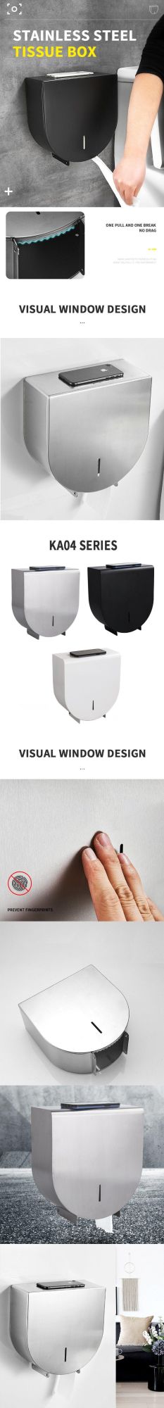 Hot Sale Stainless Steel Toilet Roll Custom Jumbo Paper Dispenser