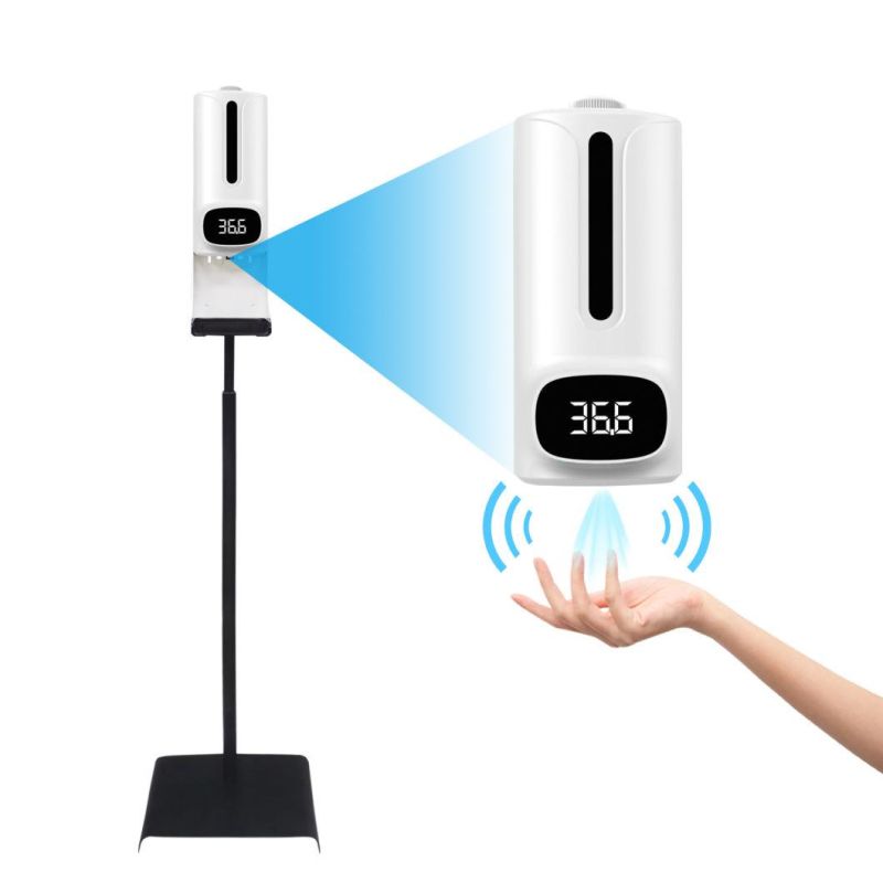 K9 PRO Plus Floor Stand Thermometer Toilet Hand Sanitizer Soap Dispenser 1200ml