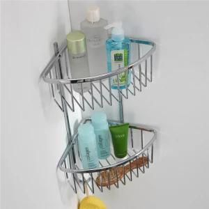 Bathroom Accessories Stainless Steel Basket with Towel Rack (8811)