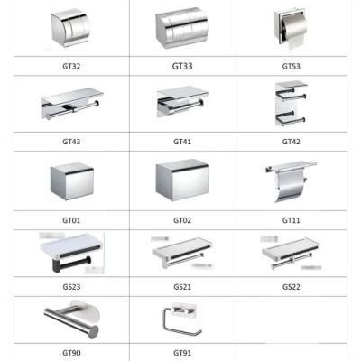 304 Stainless Steel Wholesale Toilet Tissue Roll Paper Box Holder in Bathroom Accessories Paper Holder