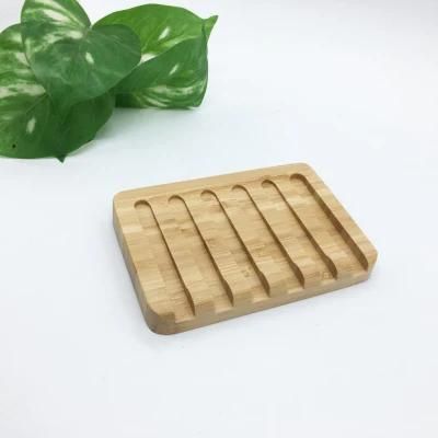 Custom Logo Engraved Bamboo Soap Dish