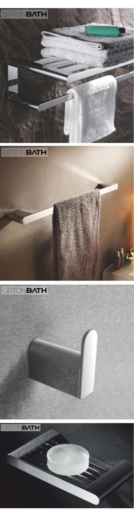 Ortonbath 7 Pieces Bathroom Hardware Set Hand Towel Bar, Towel Ring, Toilet Paper Holder, Su304 Stainless Steel Towel Rack Set, Bathroom Accessories Kit