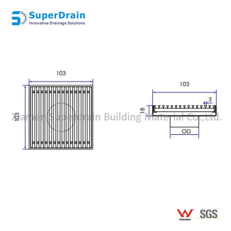 China Hot Sale Ss Yard Drainage Pipe Cover