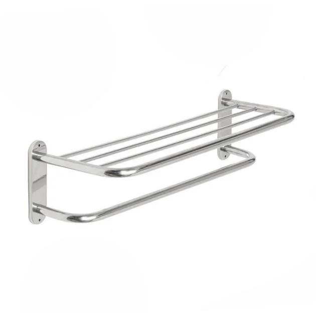 Stainless Steel 304 Bathroom Towel Rack Hotel Used Towel Shelf