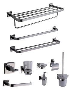 Bathroom Accessories Double Towel Rack Bathroom Accessories Black Stainless Steel