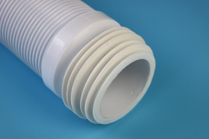 Wholesale Sanitary Flexible Toilet Hose Connection Pipe PVC Toilet Extendable Pan Connector