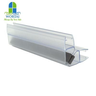 Shower Room Glass Door Transparent Plastic Magnetic Sealing Strip