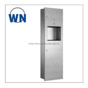 Sanitary Ware Paper Towel Dispenser with Trashbin for Hotel