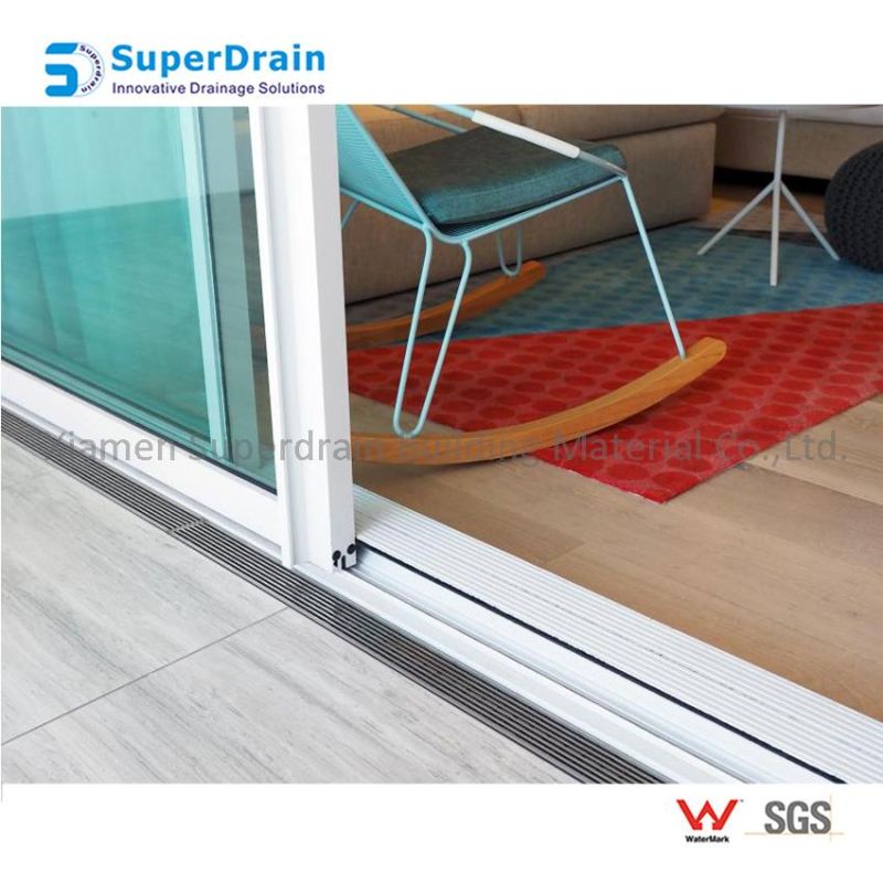 Sdrain Thresholds Invisible Drain for Balcony Against The Sliding Door