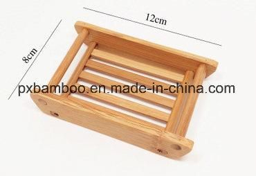 Bamboo Soap Dish and Bamboo Soap Box for Home or Hotel Toilet