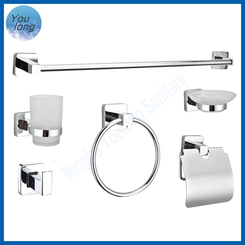 6PCS Bathroom Hardware Set Towel Bar Holder Hook Bathroom Accessories Set