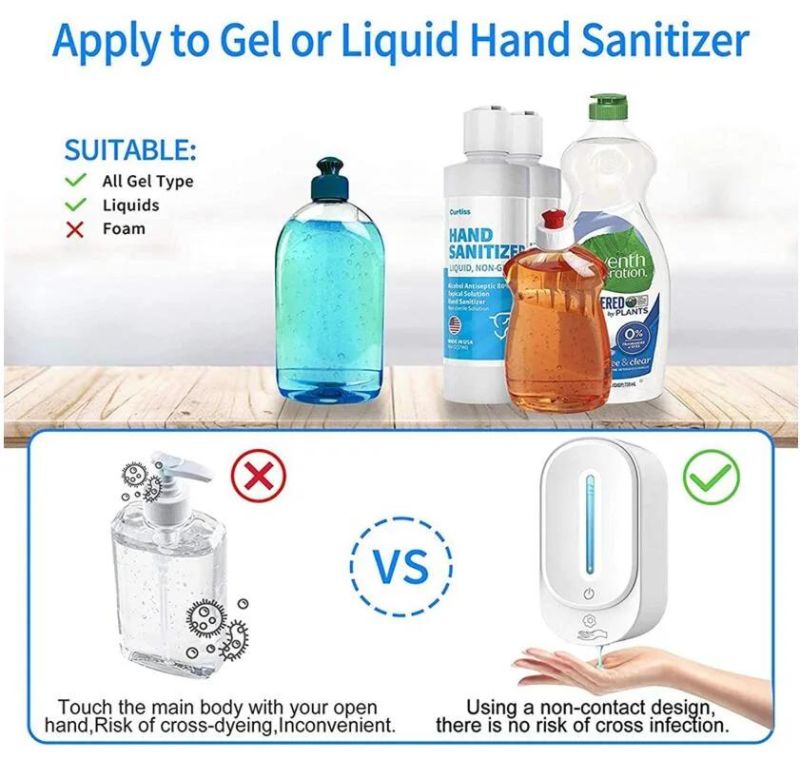 Touchless Liquid Wall Mountedgel Spray Automatic Soap Dispenser