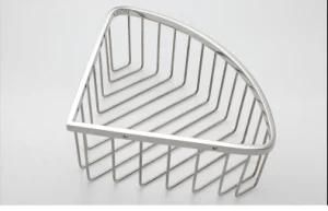 Stainless Steel Wire Basket Bathroom Corner Shower Basket of Kitchen Corner Shelf