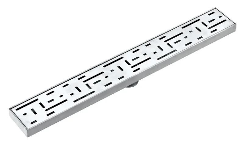 304 Stainless Steel Anti-Odor Black Long Linear Shower Floor Drain Bathroom Drainer