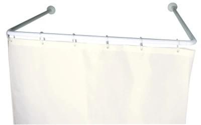 U Shape Shiny Shower Curtain Rod