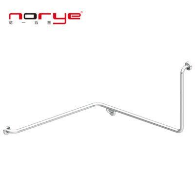 High Quality Bathroom Washroom Satin 304 Stainless Steel Right Hand Toilet Safety Grab Bar for Disabled