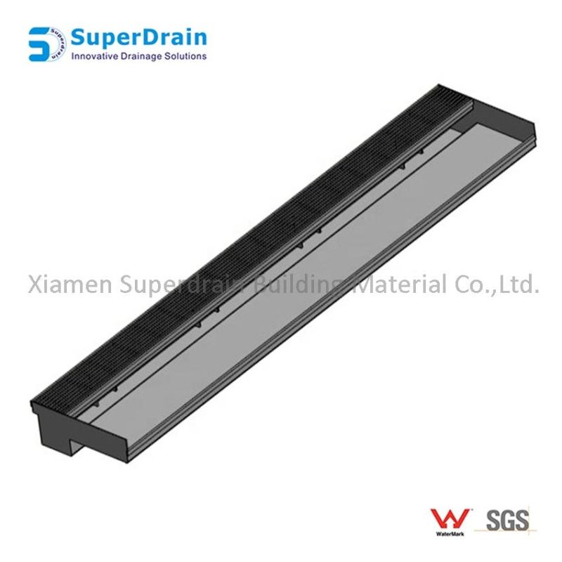 Superdrain Thresholds Rain Drain for Balcony Against The Sliding Door