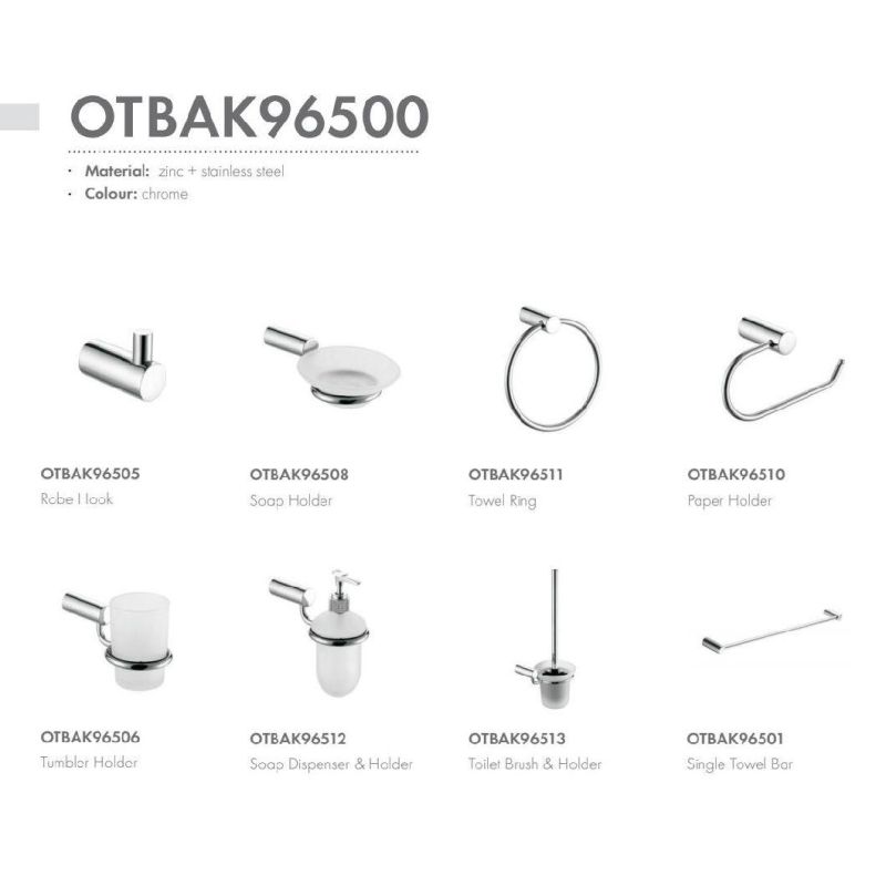 Ortonbath Amazon Hot Selling 5 PCS Bathroom Hardware Set Includes 24 Inches Adjustable Towel Bar, Toilet Paper Holder, Towel Ring Bathroom Accessories
