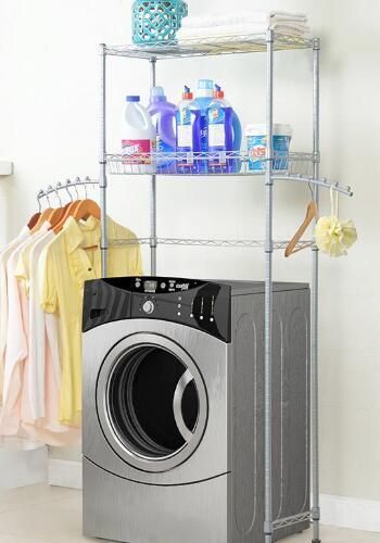 Freestanding Storage Shelf Rack Bathroom Space Saver Wire Rack