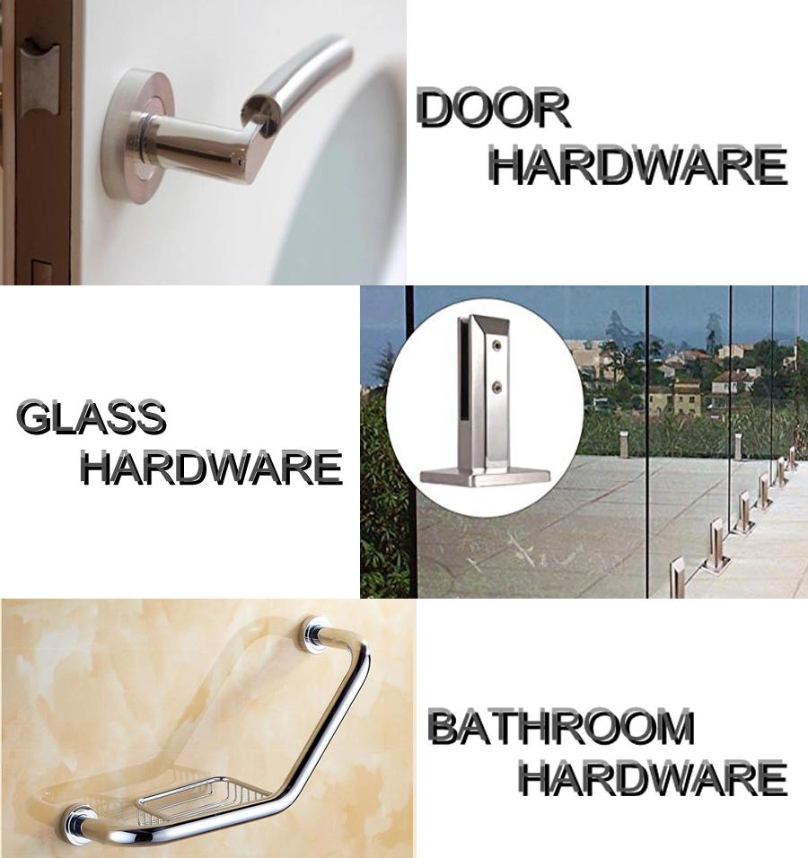 Stainless Steel Public Toilet Glass Door Lock Indicator Knob with Thumb Turn (YTT-007SS)