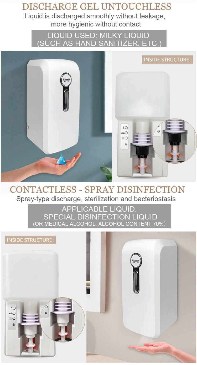 Yuekun 1 Liter Plastic Sensor Auto Soap Dispenser