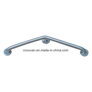 L-Shaped Stainless Steel Shower Handrail, Satin Plating