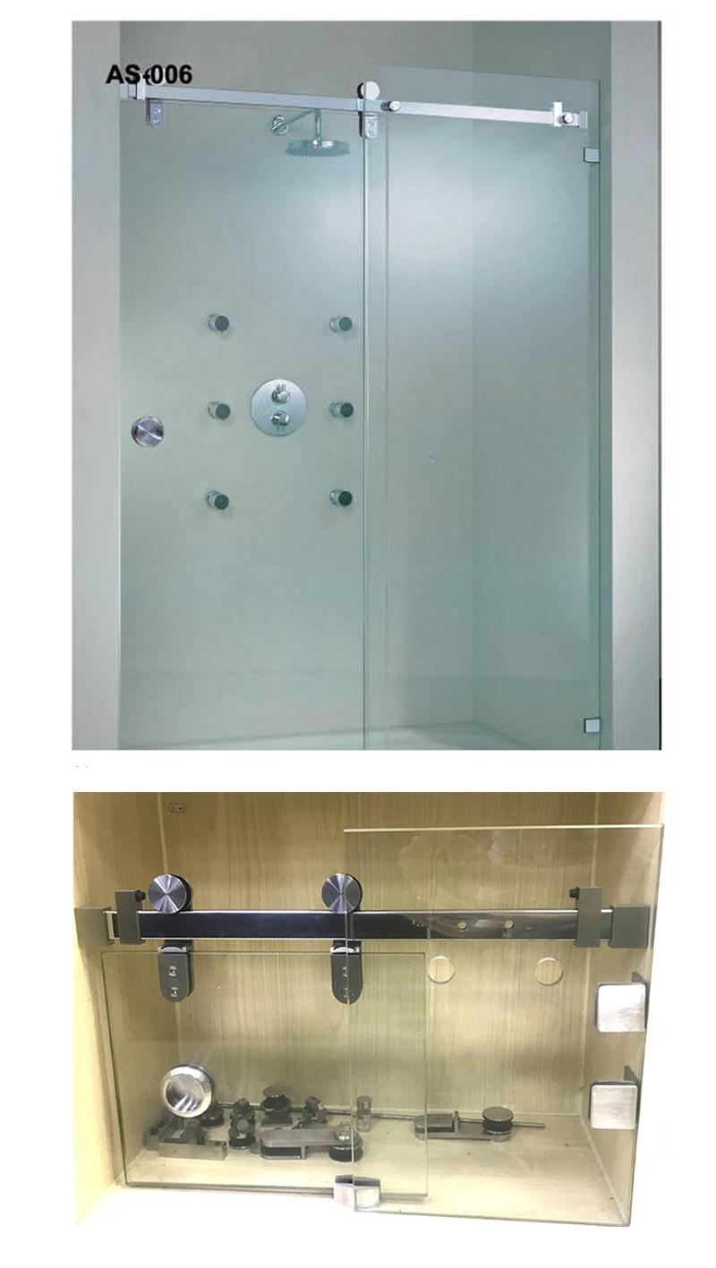 High Performance Shower Frameless Glass Sliding Door Hardware