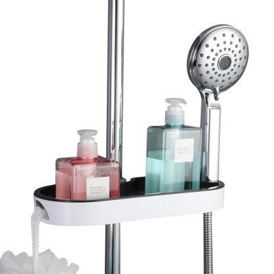 White Soap Tray Bathroom Rack Hand Shower Holder Hose Holder