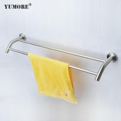 Hotel Bathroom Accessories Double Towel Bar Wall Mounted Towel Rack