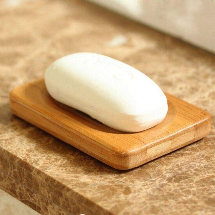 Soap Dishes Natural Wooden Bamboo Soap Case Holders