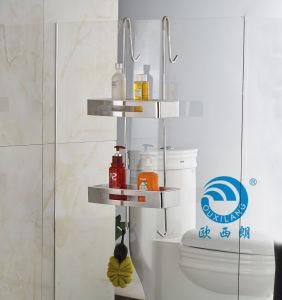 New Design Bathroom Accessories Stainless Steel 304 Shelf with Plastic Oxl-8550-1