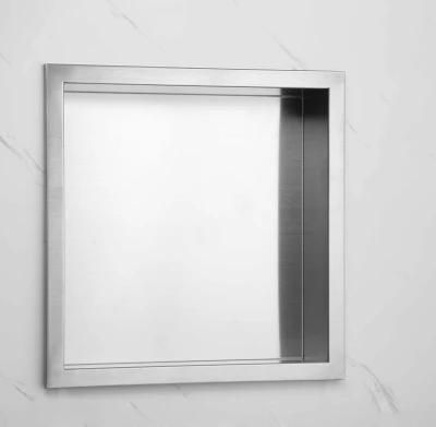 High-Glossy Stainless Steel Bathroom Wall Mounted Niche with Factory Price
