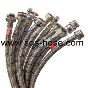 Red and Blue Striped Stainless Steel Flexible Braided Hose
