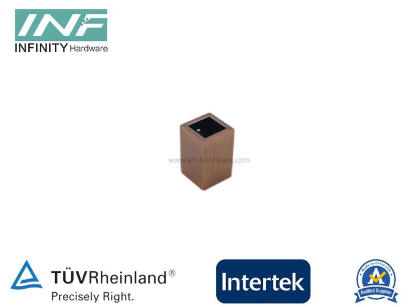 Stainless Steel 15*15mm Square Tube to Wall Mounted Connector for Glass Fitting with Adjustable Function