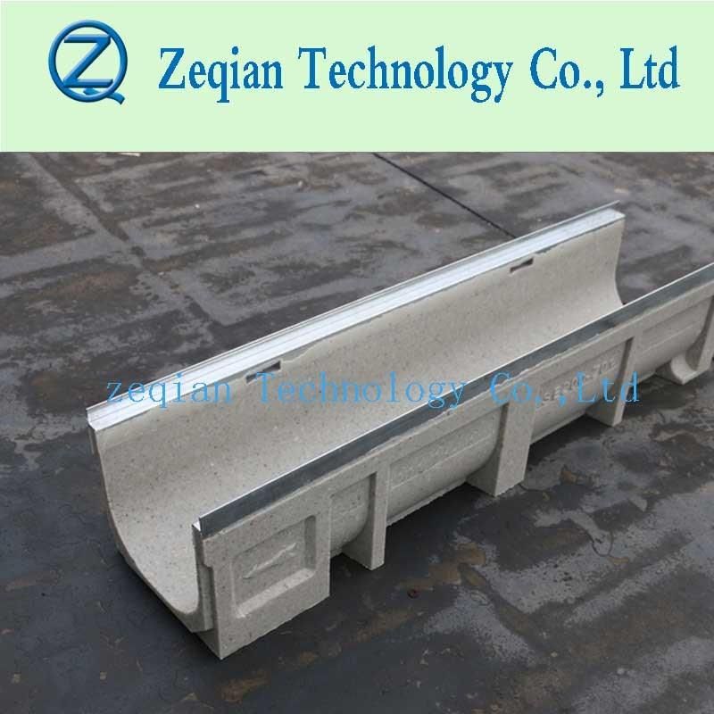 Water Drainage Channel Precast Heavy Duty Cast Iron Cover Polymer Concrete Trench Drain