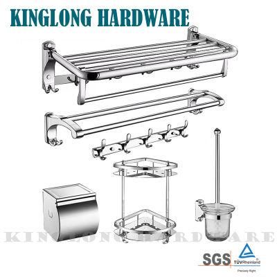 Stainless Steel Home Decoration Bathroom Furniture Hardware Fittings Hotel Shower Room Tower Rack Set