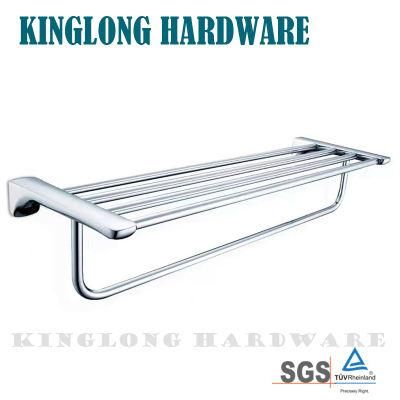 Factory Supplier Stainless Steel 304 Bathroom Hardwrae Furniture Wall Mount Towel Rack/Bar