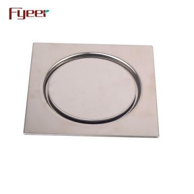 Fyeer Hot Sale Bathroom Stainless Steel Floor Drain (FD15015D)