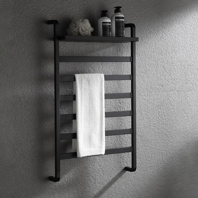 Kaiiy Modern Wall Mounted Electric Warmer Drying Towel Rack Bathroom Accessories Towel Rack with Shelf