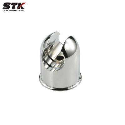 Zinc Alloy Die Casting Nickel Plating Shower Head Holder Bathroom Accessories Rotating Button