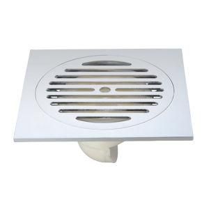 Chrome Brass 150*150 mm Bathroom Accessory Square Shower Floor Drain