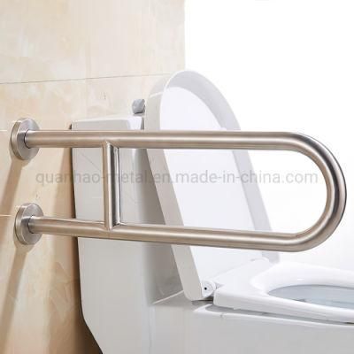 304 Stainless Steel V-Shaped Bathroom Safety Grab Bar Handle Washroom Handrail for Elderly