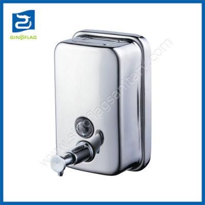 1000ml Wall Mounted Soap Dispenser Hand Operated Stainless Steel Soap Dispenser