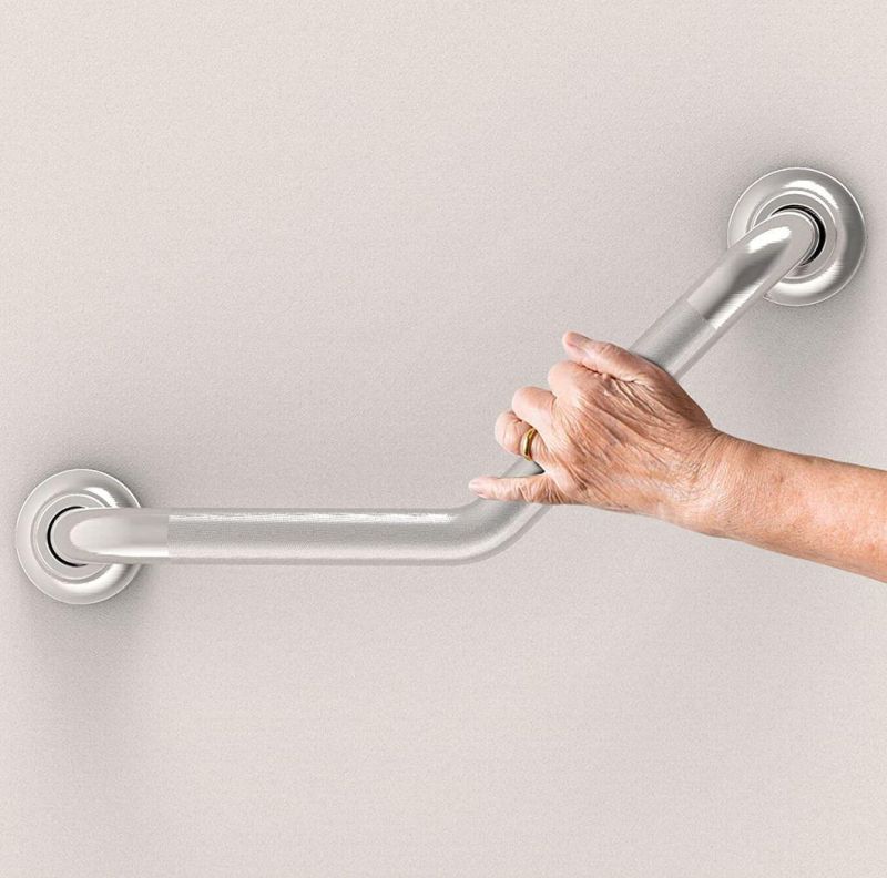 Stainless Steel 304 Shower Angled Safety Handrail Elderly Grab Bar