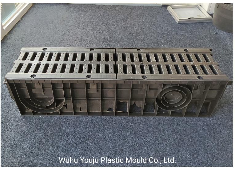Shuangjian Brand U Shape Drainage Channel Polypropylene Linear Drainage Ditch Board/ Gutterway Drainage Covers Grating with High Quality and Good Price